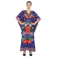 thumbnail image 3 of Miss Lavish London Caftans for Women Summer Ladies Long Kimono Maxi Style Kaftans Everyday Wear Casuals Dresses, Blue, 24-28, 3 of 6