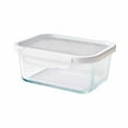 thumbnail image 2 of (2 pack) Better Homes & Gardens 2 Pieces 4 Cup Rectangle Glass Food Storage Container with Tritan Lid, Set of 1, 2 Pieces, 2 of 7