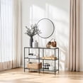 thumbnail image 1 of Console Table Console Table Console Table With Storage 39.4 Inch Console Table Metal Frame Console Table Thin Console Table Entryway With Shelves, 1 of 6