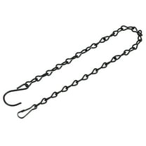 Uxcell 50cm Extension Lighting Chain S Hook Hanging Chains Black 4 Pack