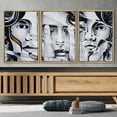 thumbnail image 3 of wall26 Framed Canvas Print Wall Art Set Spray Paint Geometric Brick Faces Graffiti &amp; Street Art Comic Book Illustrations Modern Art Urban Portrait for Living Room, Bedroom, Office - 24"x36&q, 3 of 5