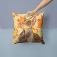 thumbnail image 2 of Carolines Treasures BB9970PW1414 Doberman Pinscher Fall Fabric Decorative Pillow  14Hx14W multicolor, 2 of 4