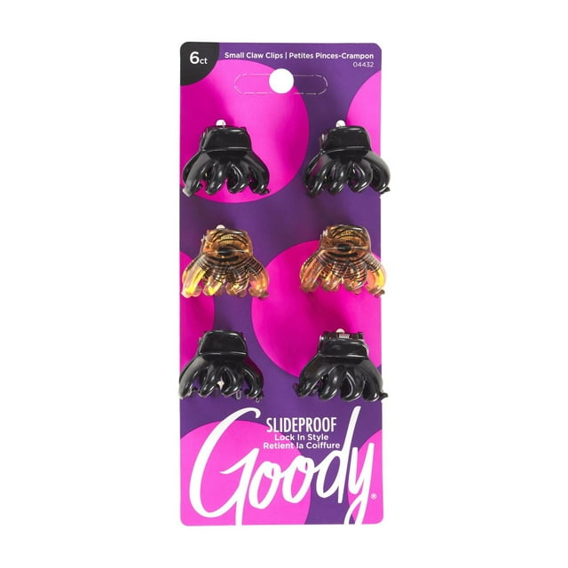 Goody Classics Small Spider Claw Clips - 6 Ct