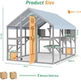 thumbnail image 4 of Gowoodhut Extra Large Catio Outdoor Cat Enclosure Waterproof, Walk-in Outdoor Pet House for Multiple Cats, Catio Cat Run Cage with Bridges, Weatherproof Full Cover, 8 Platforms, 2 Resting Box, 4 of 8