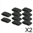 thumbnail image 1 of 2x10x Bandas De Sujeción Elásticas Para Cinturón De Pantalones, Trabillas De Nailon Negras, 1 of 8