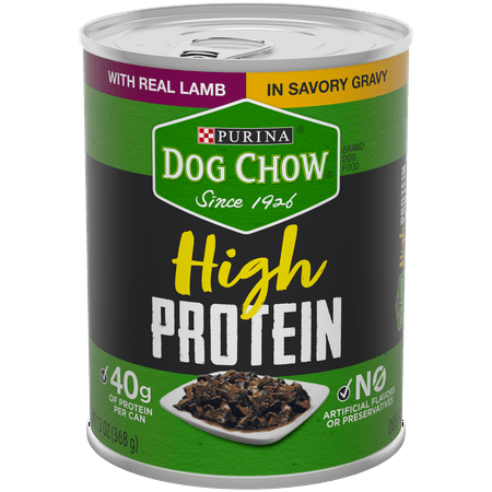 Purina Dog Chow High Protein Lamb in Savory Gravy Adult Wet Dog Food - (12) 13 oz.