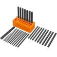 thumbnail image 3 of XtremepowerUS Heavy Duty Transfer Punch Set with Holder - Steel Punch Holder - 28 Piece, 3/32" to 1/2", 3 of 4