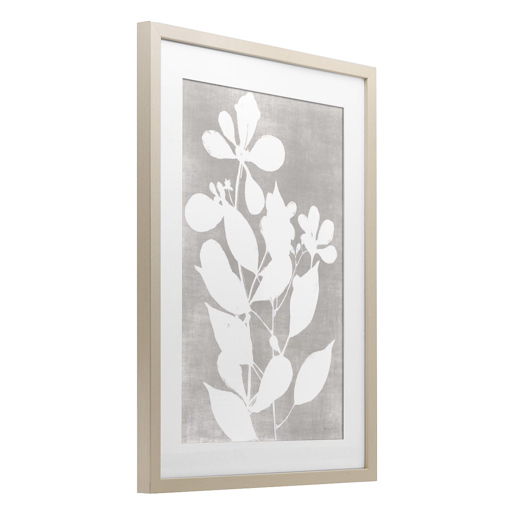 Stupell Industries Minimalist Foliage Impression Birch Framed Print Under Glass, design by Stellar Design Studio