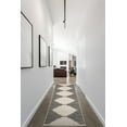 thumbnail image 6 of Poly & Bark Mekko 2'3"x8' Runner Area Rug in Mist White, 6 of 8