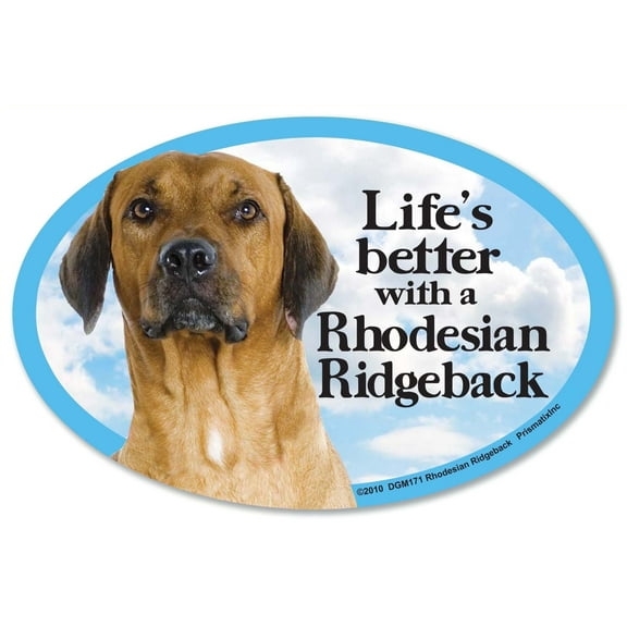 Prismatix Rhodesian Ridgeback Oval Dog Magnet for Cars