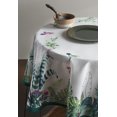 thumbnail image 3 of Geecy Tropiques 100% Cotton Round Tablecloth 63'' Diameter Kitchen Dining Decoration Spring/Summer, 3 of 7
