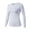 White, variant on Women Wicking Breathable Long Sleeve Loose Yoga Running Workout Activewear Comfort T-shirt