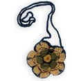 thumbnail image 1 of Neceser de maquillaje de ganchillo American Rag para mujer azul extrapequeño 16 pulgadas, 1 of 1