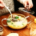 thumbnail image 2 of Milisten Casserole en Verre avec Couvercle Résistant à la Chaleur Plat de Service, 2 of 6