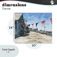 thumbnail image 4 of Stupell Industries Tropical Seaside Fishing Wharf Canvas Art, 30 x 24, by Franklyn Gregory, 4 of 8