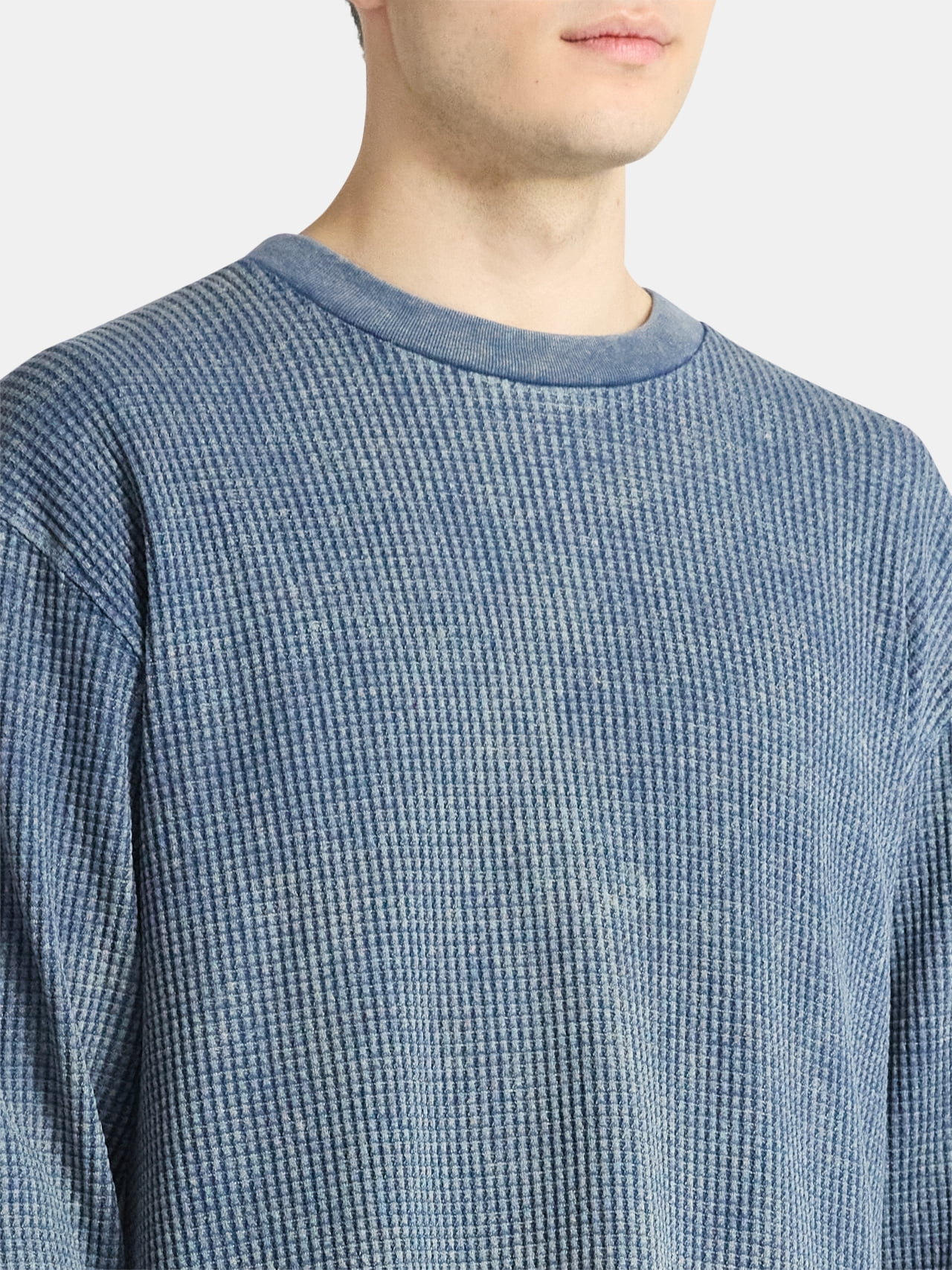 No Boundaries Thermal Tee with Long Sleeves, Men's & Big Men's