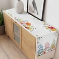 thumbnail image 4 of Gnomes Easter Table Runner - 72 Inch Long, Kitchen Dining Table Runner Dresser Scarves, Eucalyptus Spring Floral Weeping Eggs Farmhouse Farmhouse Decor for Coffee Tables Wedding Party Banquet, 4 of 8