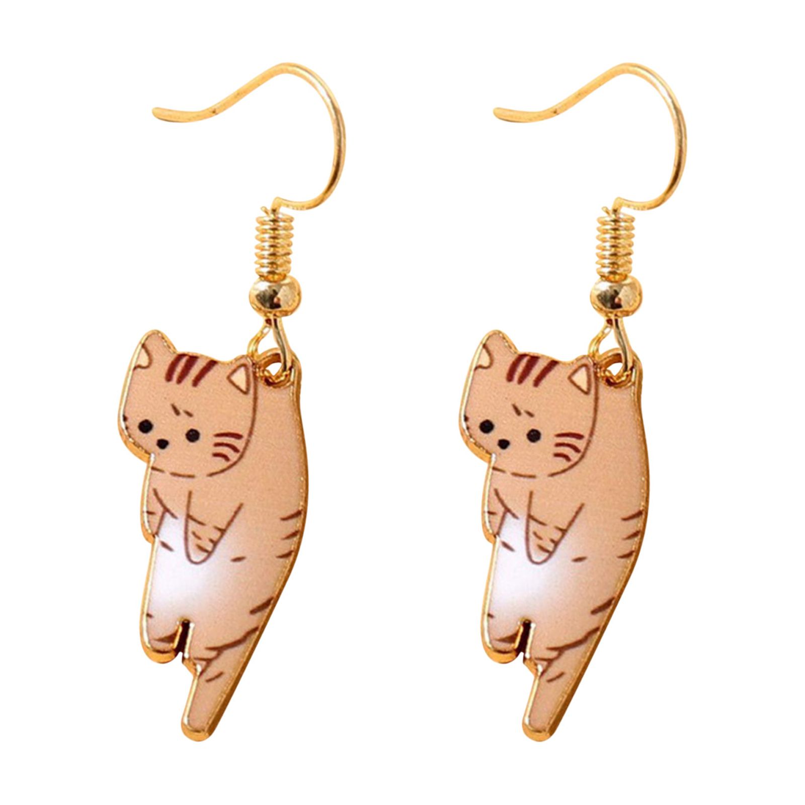 Kayannuo Clearance Cute Cat Dangle Earrings Dangle Cat Earrings Alloy Drop Earrings With Hypoallergenic French Hook Animal - image 2 of 3