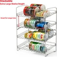 Simple Houseware 2 Pack Stackable 2 Tier Can Rack for Kitchen ...