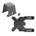 thumbnail image 1 of Rugged Ridge Spare Tire Carrier 11546.60 Replaces OE Tailgate Hinge; Allows Up To 35 Inch Tire; Powder Coated; Black; Aluminum; With Hinges/Reinforcement Bracket/Center High Mount Stop Light Bracket, 1 of 4