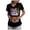 Orange, variant on Leey-World Halloween Tshirts Women Cute Scrub Tops Stretchy Short Sleeve V Neck Cartoon Print Pattern Nursing Working Uniform Caregiver Top(Hot Pink,M)