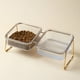 thumbnail image 2 of Cuenco de alición de agua para perros y gatos desmontable, cuenco parlición de agua, aperitivos para cachorros con de - Cuenco doble Sunnimix Cuencos para gatos, 2 of 8