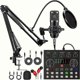 thumbnail image 1 of Podcast Equipment Bundle, V8s Audio Interface With All In One Live Sound Card And BM800 Condenser Microphone, Podcast Microphone, Perfect For Recordin, 1 of 5