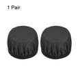 thumbnail image 3 of Uxcell 2.36-3.54 Inch Earphones Flexible Fabric Covers, Black Washable Headphone Covers, 2 Pairs, 3 of 5