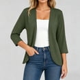 thumbnail image 2 of Warop Women's Plus Size 3/4 Sleeve Cardigan Lightweight Soft Breathable Open Front Cardigans, 2 of 9