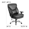 thumbnail image 5 of Flash Furniture HERCULES Series 24/7 Intensive Use Big & Tall 400 lb. Rated Black LeatherSoft Ergonomic Office Chair with Lumbar Knob, 5 of 12