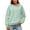 Green, variant on ZHOUCHANKIDS Park Jogging Women's Hoodie Women's Hoodies & Sweatshirts Stylish Casual Solid Color Sweatshirt with Long Sleeves and Round Neck Featuring Convenient Green XL