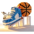 thumbnail image 3 of Basketball with Sneaker Micro Building Block Set, Large Realistic Basketball with Shoes Stand STEM Building Bricks, Sport Basketball DIY Model Enthusiasts Easter's Day Gifts for Teen, Adult, 3 of 9