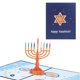 thumbnail image 2 of Felicitación Chanukah Vela Candelabro Tarjeta De Felicitación Impresión En Color Año Nuevo Judío Tradición Navideña Tarjeta De Bendición Para La Oficina Del Partido 3D Pop Up Tarjeta Moyic HA020435-00, 2 of 7