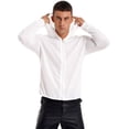thumbnail image 2 of vastwit Men's Full Zip UPF 50+ Shirt Hooded Light Jacket Long Sleeves Sun Protection Rash Guard for White XL, 2 of 7