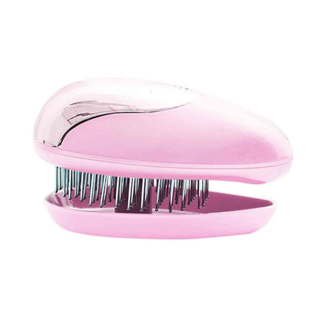 Cepillo de pelo iónico portátil para llevar, mini cepillo de pelo, peine de masaje pequeño
