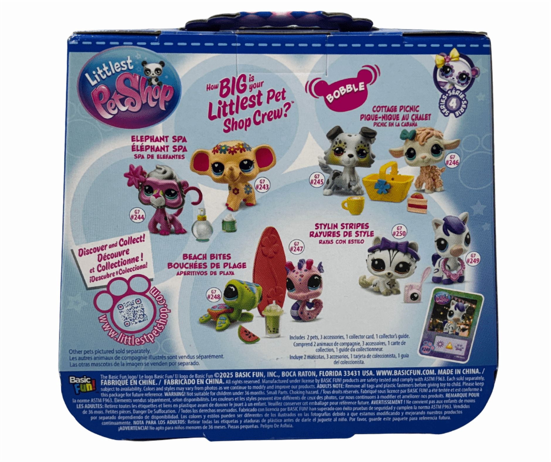 Littlest Pet Shop Stylin’ Stripes Pet Pair, Series 4 Mini Figures 2-Pack
