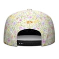 thumbnail image 4 of Floral & Butterfly Snapback - Flat Brim Streetwear Cap Unisex, 4 of 6