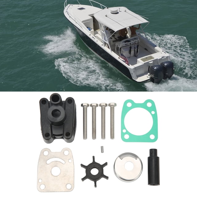 Barco Motor de Agua Bomba de Agua Kit de Impulsor, Kit de Impulsor de la Bomba de Agua Marina Metal ABS Ligero de Alta Resistencia Fácil de Instalar para El MantenimientO