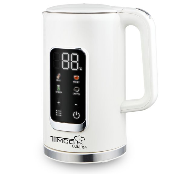 Tetera Eléctrica + Pantalla Digital + Blanco + Capacidad 1.700 ml