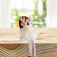 thumbnail image 5 of Michellecmm Christmas Gnome Doll Ornaments Knitted Cloth Plastic Light-Up Nose Cute Holiday Window Desktop Small Decoration, 5 of 7