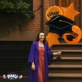 thumbnail image 2 of PMU Graduation "Congrats Grad" Orange Foil Balloon Bouquet Pkg/5, 2 of 6