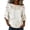 White, variant on Women's Plus Size Casual Printed Blouse Short Sleeve Shirt Tunic Top Flowy Black L