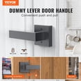 thumbnail image 2 of VEVOR Matte Black Non-Turning Single Side Dummy Door Lever for Right and Left Sided Doors,For Pantry, Closet, and French Doors 2PCS, 2 of 5