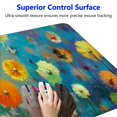 thumbnail image 3 of Heduofu Watercolor Nature Landscape Floral Mouse Pad, Plants Herbs Garden Colorful Spring Flowers Personalized Mouse Pads 31.5x11.8 in, 3 of 6