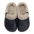 thumbnail image 2 of Zapatillas impermeables para mujer y hombre, zuecos forrados de piel, calzado para jardín de invierno, zapatillas de casa cálidas, mulas para interiores y exteriores, 2 of 8