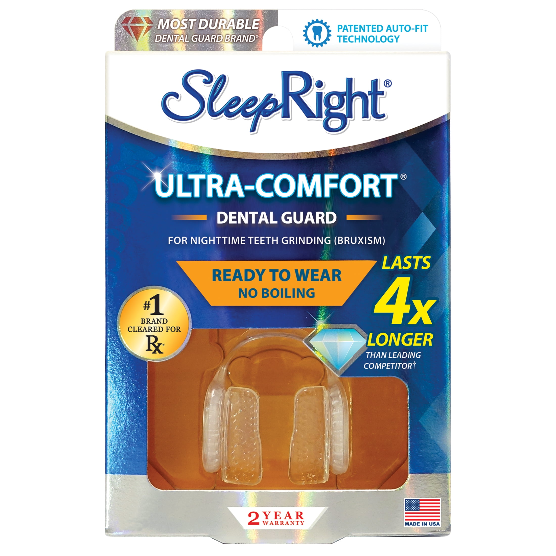 SleepRight Ultra Comfort Dental Guard, Nighttime Teeth Grinding