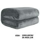 thumbnail image 3 of Manta de forro polar de color liso de 100x140cm, suave, de microfibra de poliéster, para cama, sofá, todas las estaciones, ligera, transpirable, ideal como regalo (gris plateado, 1 pieza). Rkxzt, 3 of 9