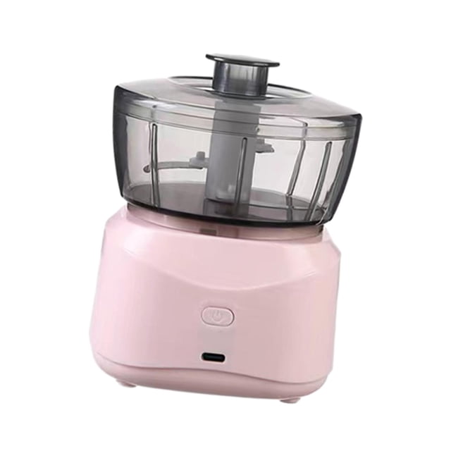 Picadora eléctrica de ajo, trituradora de chile, procesador de alimentos portátil USB de 350 ml, picadora de cebolla para nueces de jengibre y cebolla , rosa Soledad Picadora de ajo eléctrica