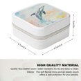 thumbnail image 2 of Autua Dolphin Theme Travel Jewelry Box for Necklace, Ring, Earring Organization and Safe Storage, Bridesmaid Gift White, 2 of 5