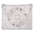 thumbnail image 1 of Tapiz floral circular blanco y negro de 150 x 100 cm, microtela, 1 of 3